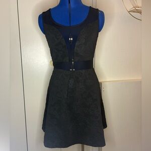 Black Floral Sleeveless Dress